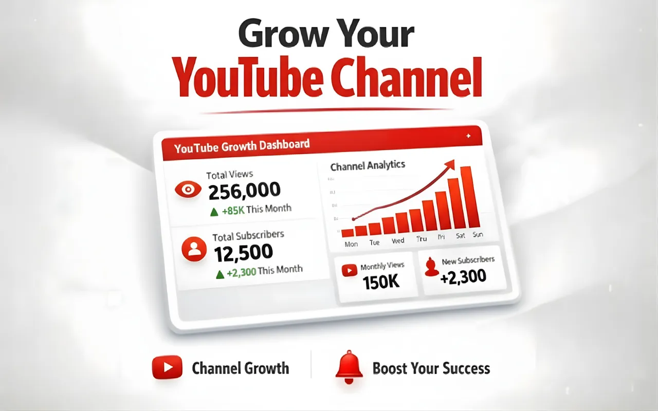 YouTube Growth Agency – Real Views, Subscribers & Channel Growth