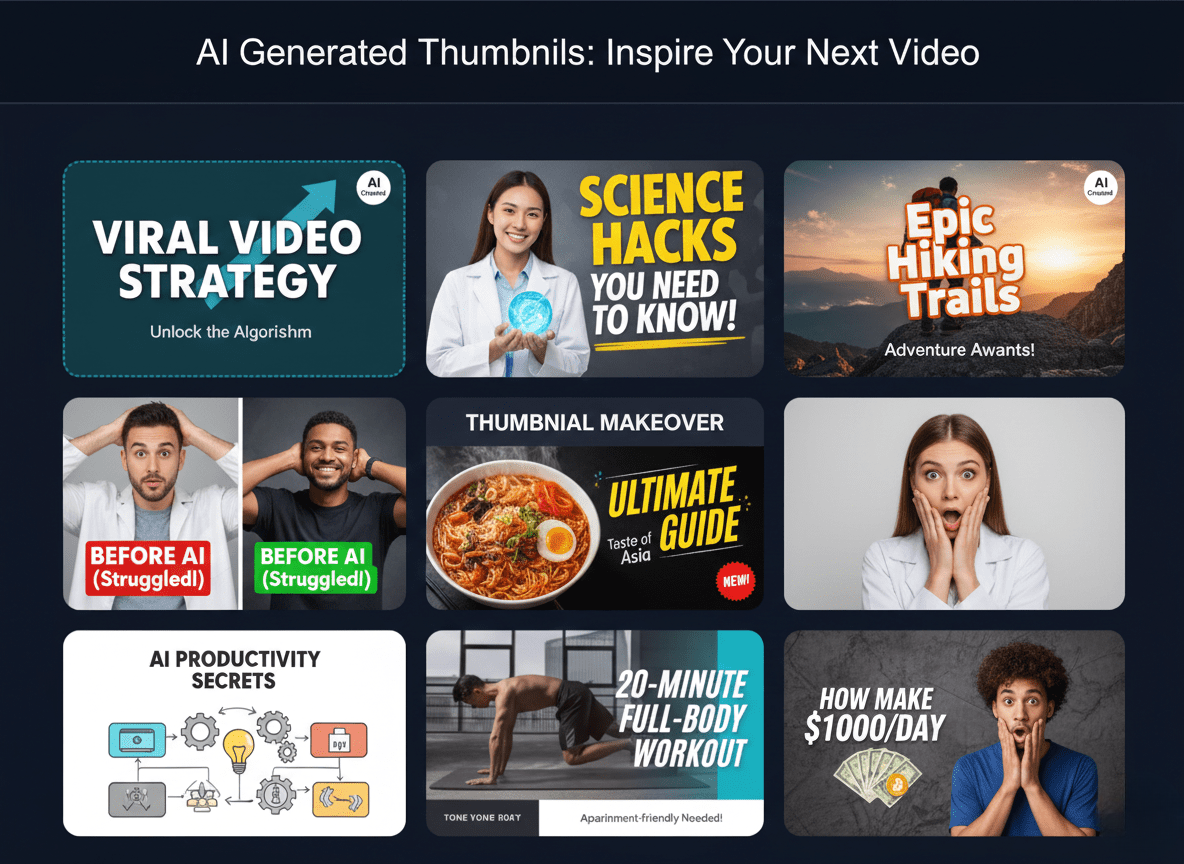 AI YouTube Thumbnails & Titles